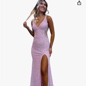 Pink prom dress